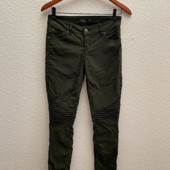 Prana prAna Brenna Moto Pants Size 2 / Green Nylon Blend Hiking Outdoor Camping - Picture 1 of 5